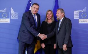 FOTO: EPA / Dodik, Mogherini, Hahn: BiH predala odgovore na dodatna pitanja